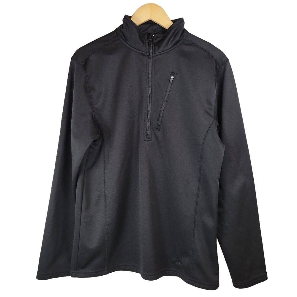 NordicTrack NT Dri Black Pullover Jacket S Quarter Zip Long Sleeve Athletic